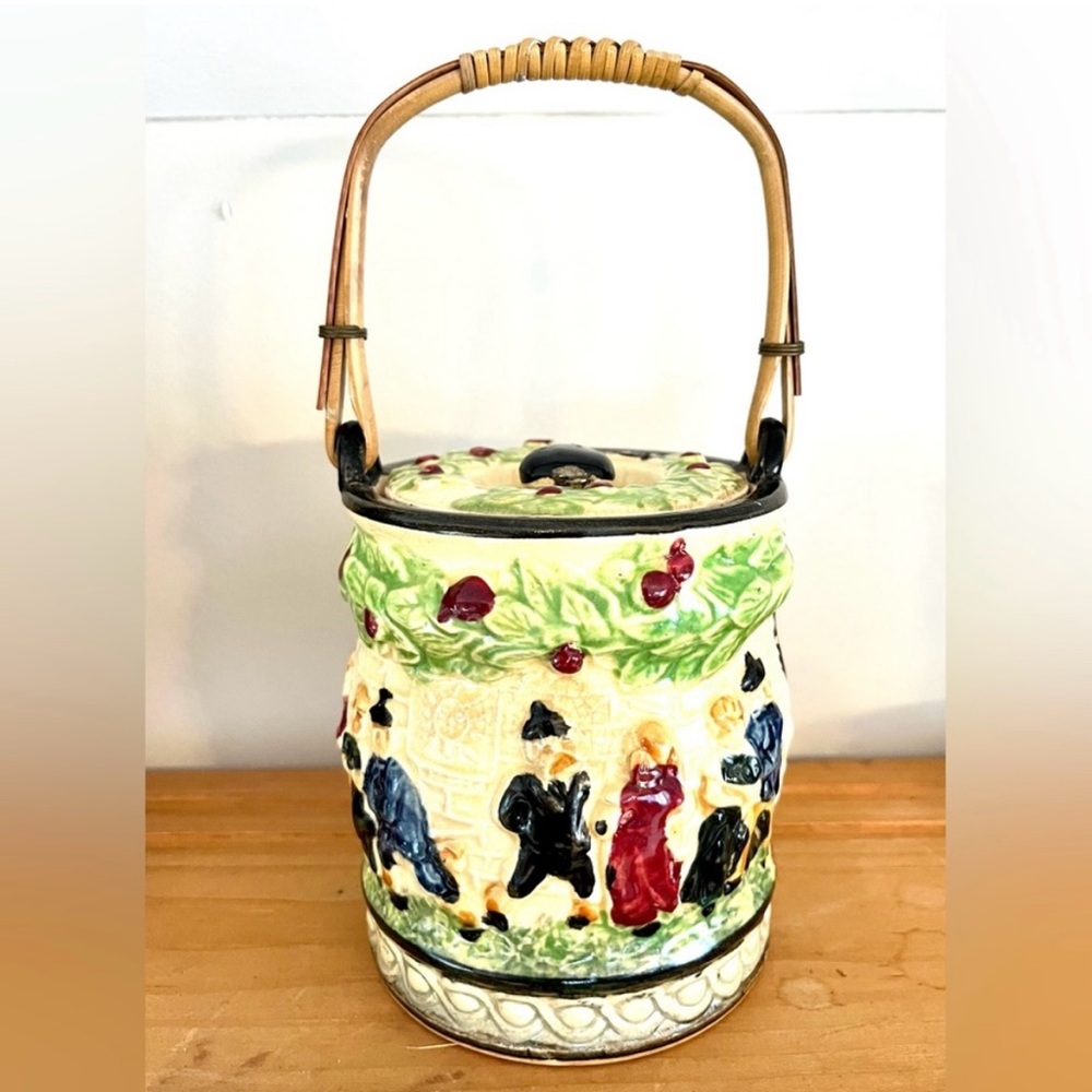 Vintage Japanese Porcelain Cookie Jar